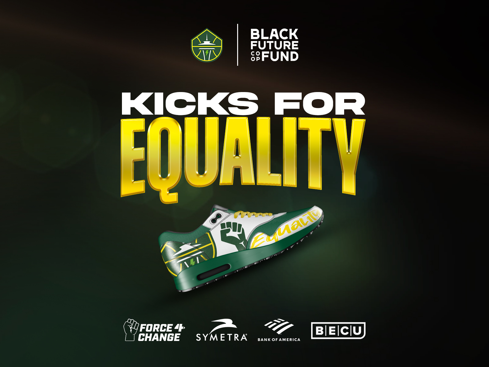 2024 Storm Kicks for Equality auction launches in partnership with Symetra, supported by Bank of America and BECU